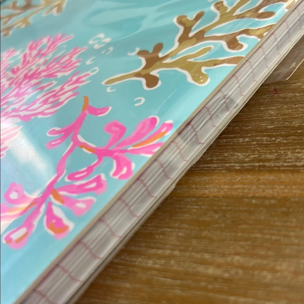 Lilly Pulitzer Pink and Gold Coral Notebook BNWT - Picture 4 of 6